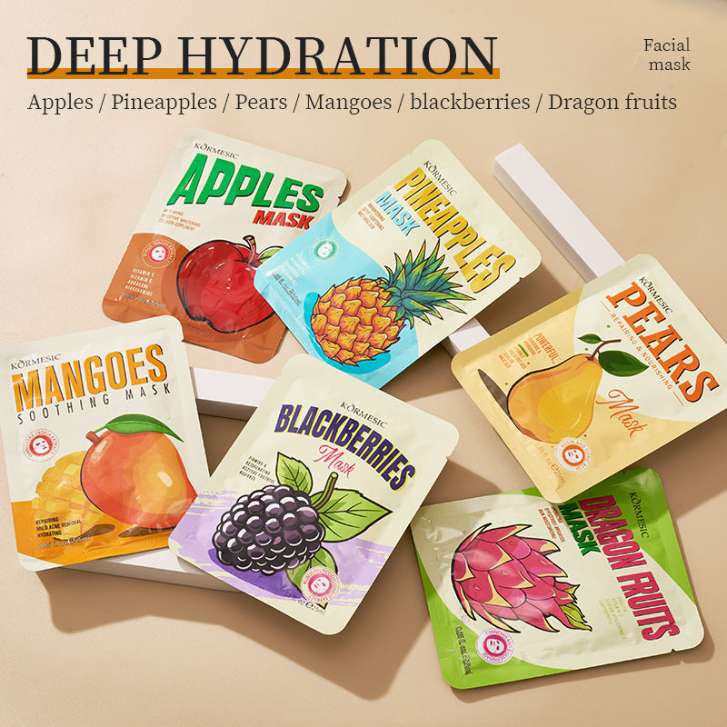 Fruit Extract Face Mask Set – Hydrating, Brightening & Anti-Aging Sheet Masks (12 Varieties)