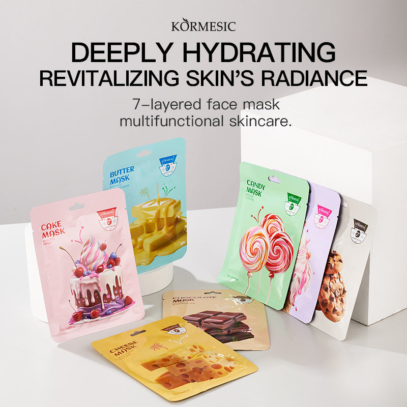 Skin Care Face Mask Set | Hydrating, Firming & Anti-wrinkle Sheet Masks 25g
