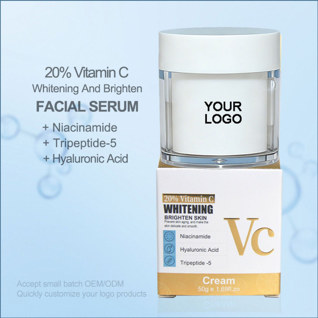 20% Vitamin C Brightening Face Cream with Niacinamide & Hyaluronic Acid – 50ml