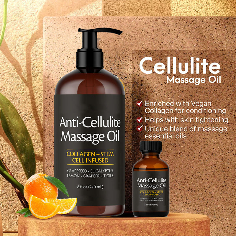 Premium Botanical Massage Oil Collection | Anti-Cellulite & Aromatherapy