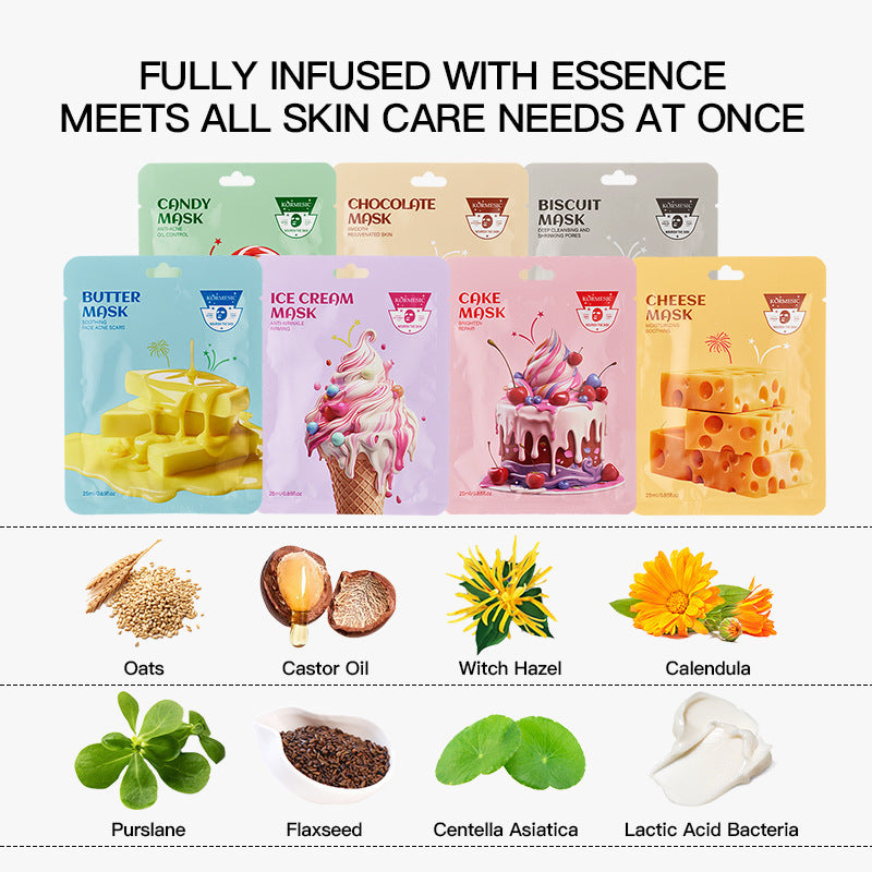 Skin Care Face Mask Set | Hydrating, Firming & Anti-wrinkle Sheet Masks 25g