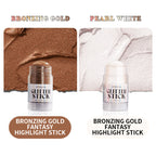 Micronized Shimmer Highlighter Stick – 3 Luxurious Shades | Waterproof & Long-Lasting
