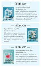 Plant Extract Hydrating Face Mask – Brightening, Repairing & Anti-Aging Facial Sheet Masks (6 Varieties)