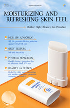 Face Sunscreen Stick Ceramide+Vitamin E Invisible SPF 50 Broad Spectrum Water Resistant 0.53oz/15g