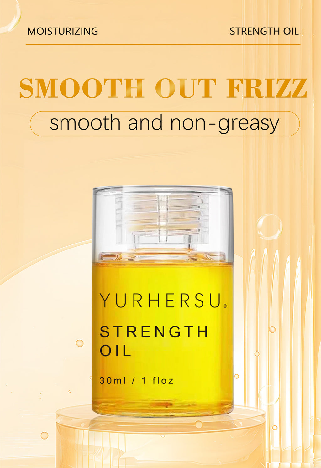 Strength Hair Oil 30ml | Lightweight Nourishing Serum for Dry & Frizzy Hair