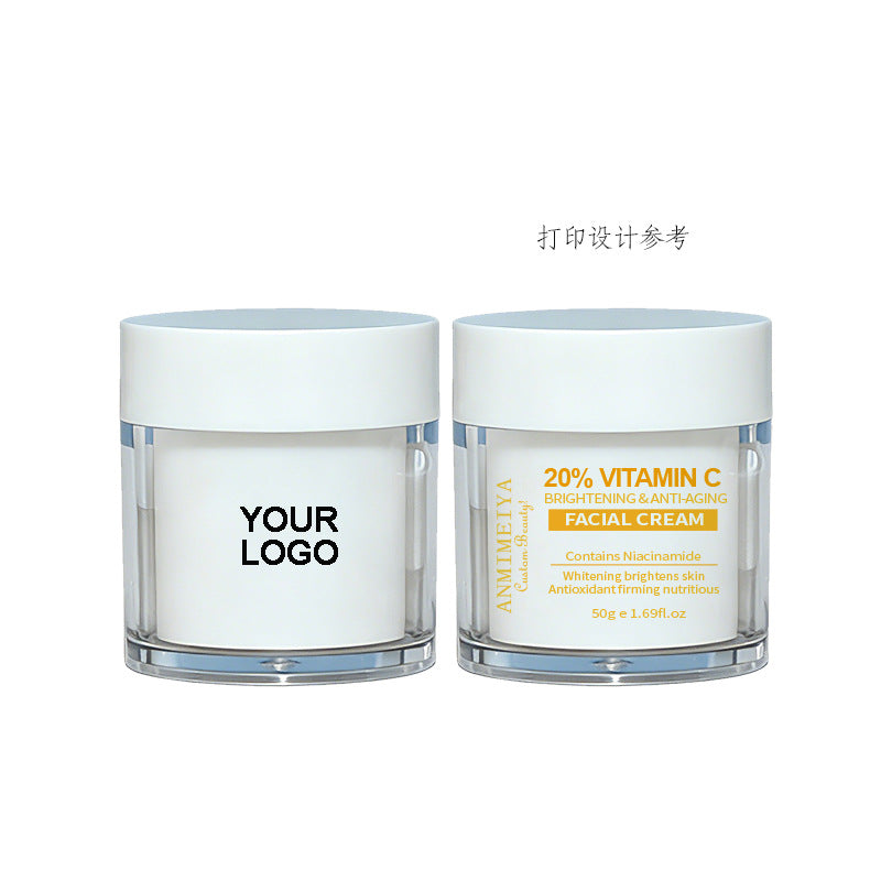 20% Vitamin C Brightening Face Cream with Niacinamide & Hyaluronic Acid – 50ml