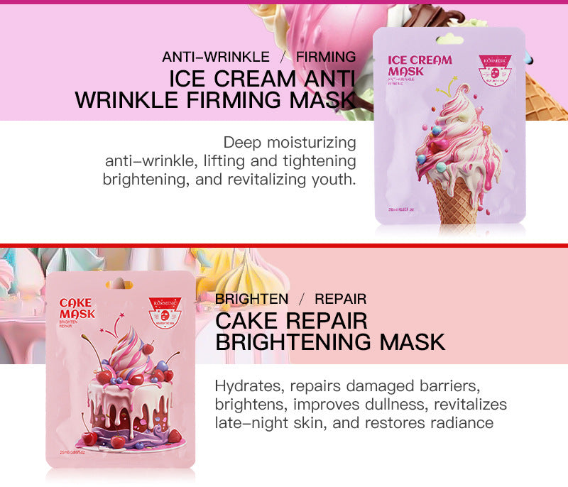 Skin Care Face Mask Set | Hydrating, Firming & Anti-wrinkle Sheet Masks 25g