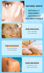 SPF 50 Sunscreen Cream | Broad Spectrum UVA/UVB Protection | Lightweight & Water-Resistant