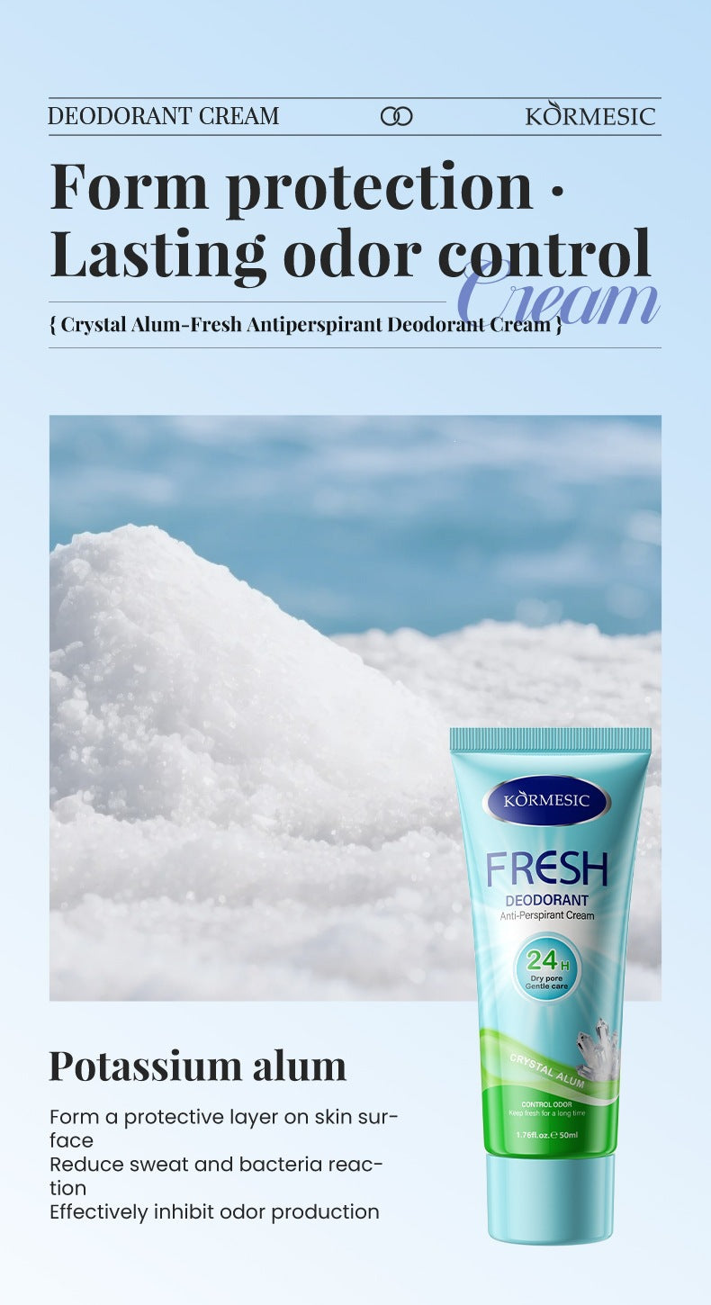 Underarm Antiperspirant Deodorant Cream — 24H Odor & Sweat Control for Men & Women
