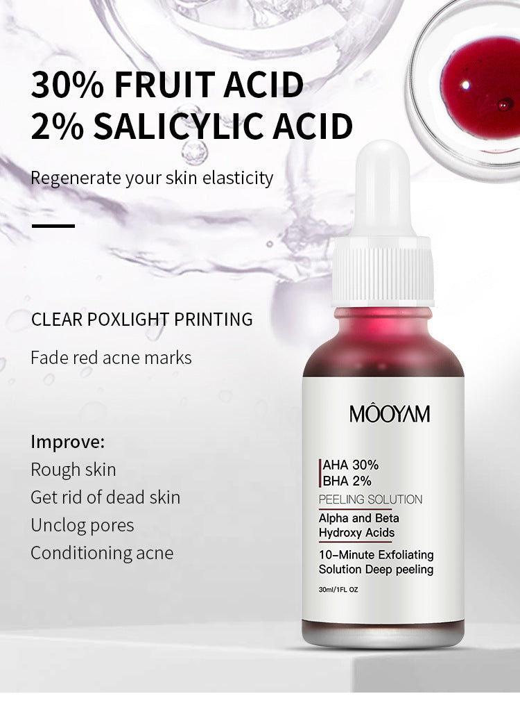 AHA 30% + BHA 2% Peeling Solution | Exfoliating Face Serum for Brighter, Smoother Skin