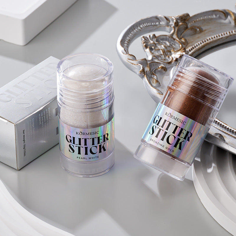 Micronized Shimmer Highlighter Stick – 3 Luxurious Shades | Waterproof & Long-Lasting