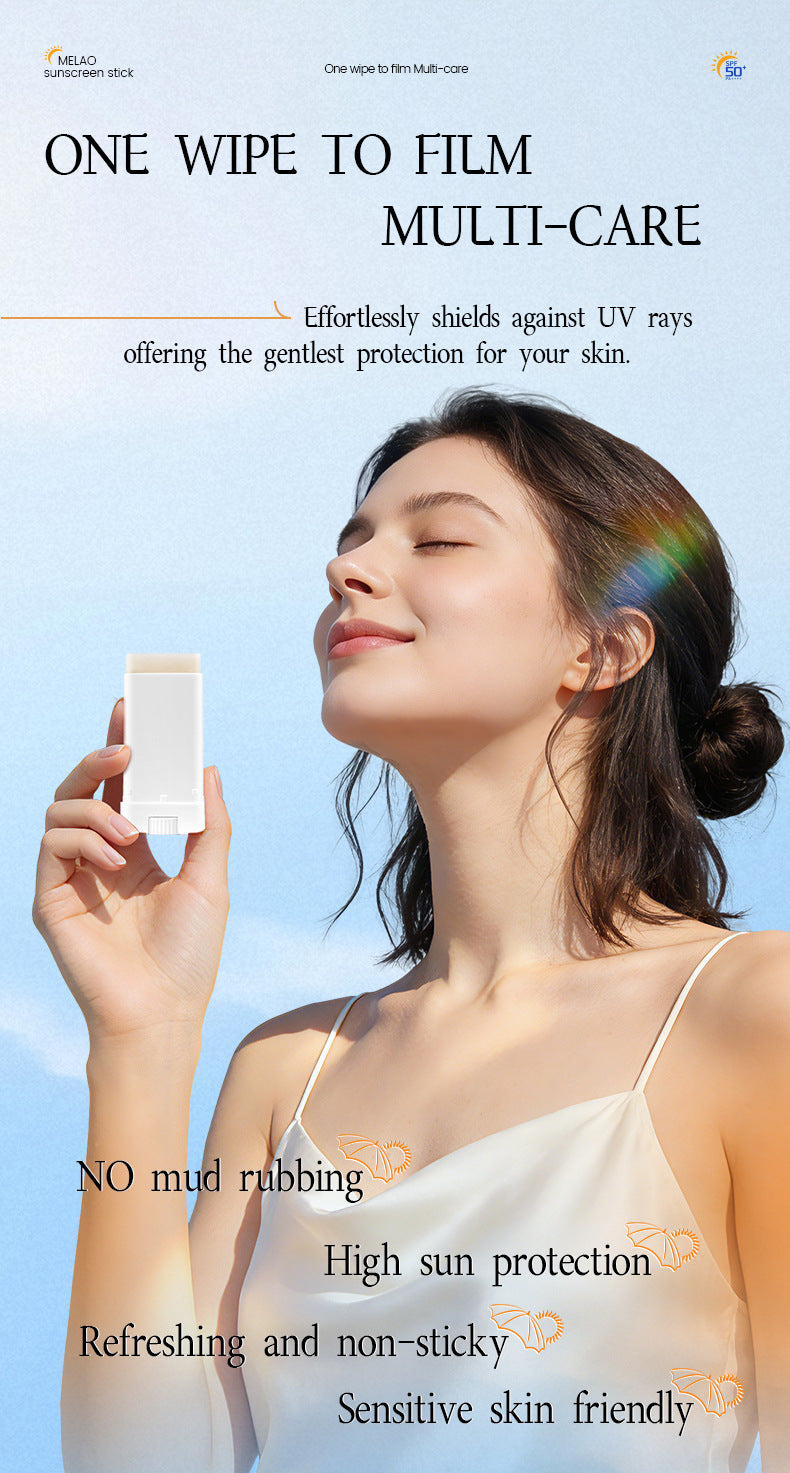 Face Sunscreen Stick Ceramide+Vitamin E Invisible SPF 50 Broad Spectrum Water Resistant 0.53oz/15g