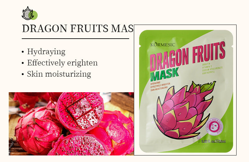Fruit Extract Face Mask Set – Hydrating, Brightening & Anti-Aging Sheet Masks (12 Varieties)