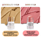 Micronized Shimmer Highlighter Stick – 3 Luxurious Shades | Waterproof & Long-Lasting