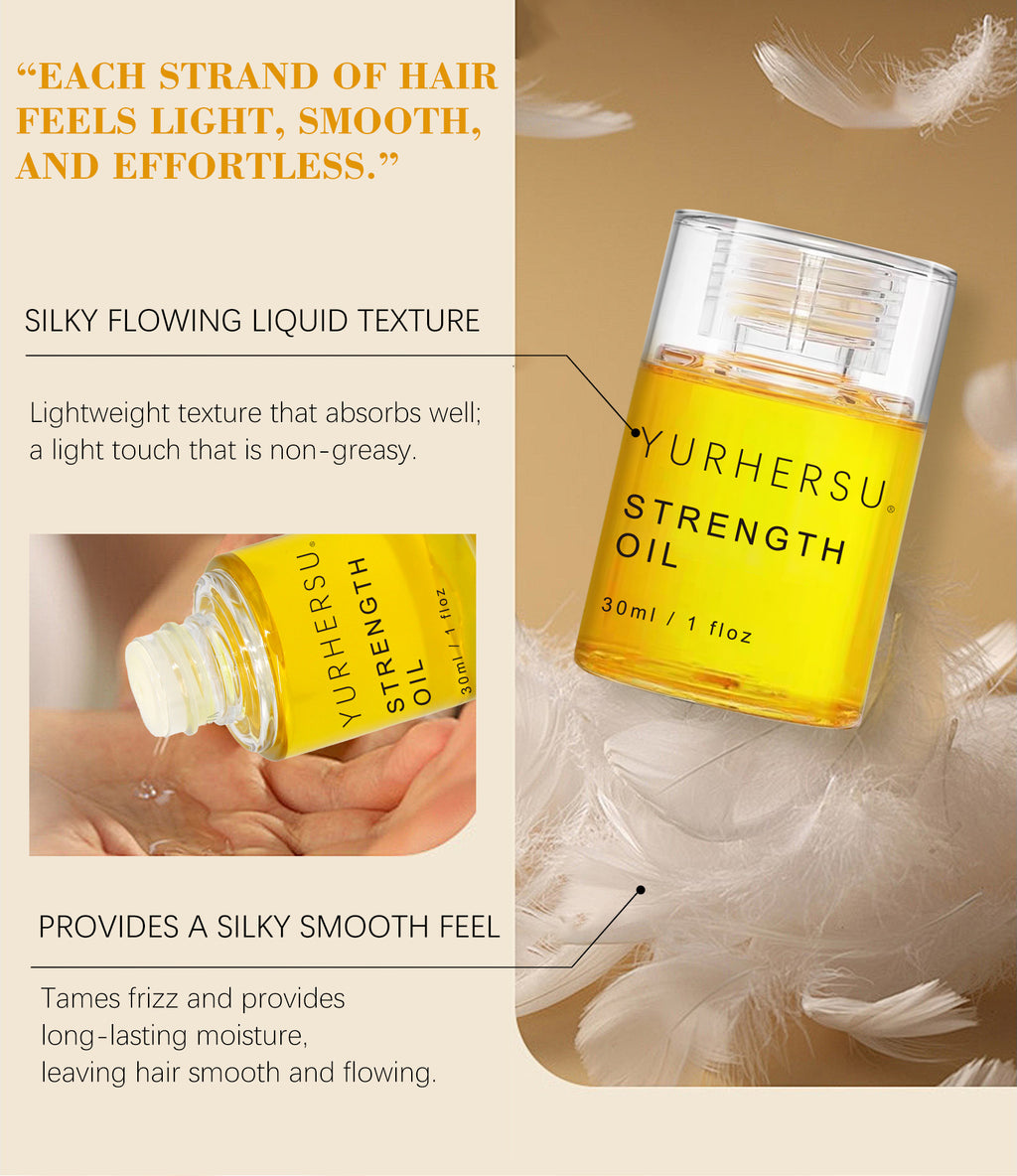 Strength Hair Oil 30ml | Lightweight Nourishing Serum for Dry & Frizzy Hair