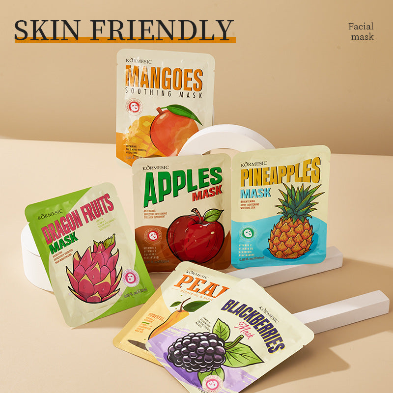 Fruit Extract Face Mask Set – Hydrating, Brightening & Anti-Aging Sheet Masks (12 Varieties)