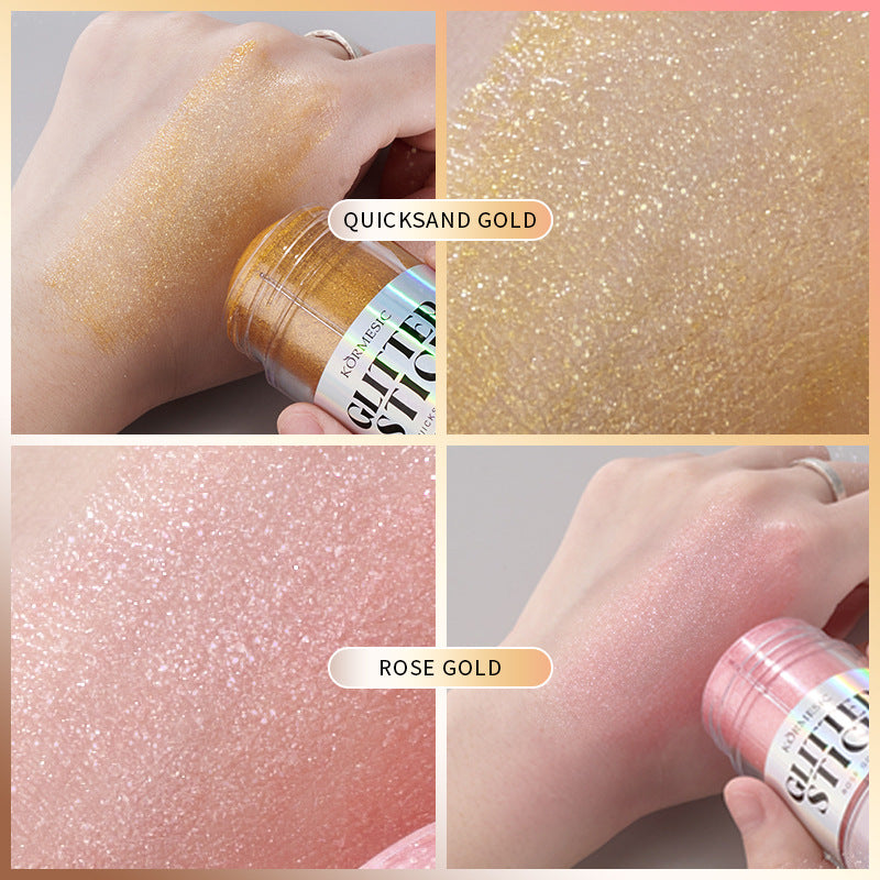 Micronized Shimmer Highlighter Stick – 3 Luxurious Shades | Waterproof & Long-Lasting
