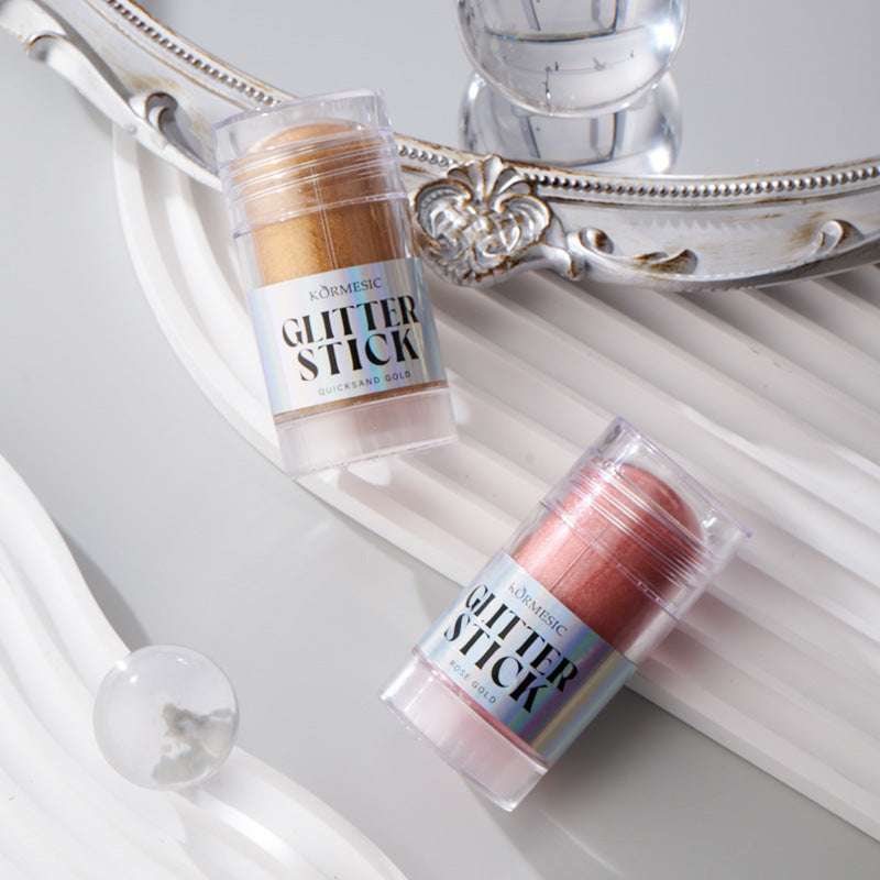 Micronized Shimmer Highlighter Stick – 3 Luxurious Shades | Waterproof & Long-Lasting