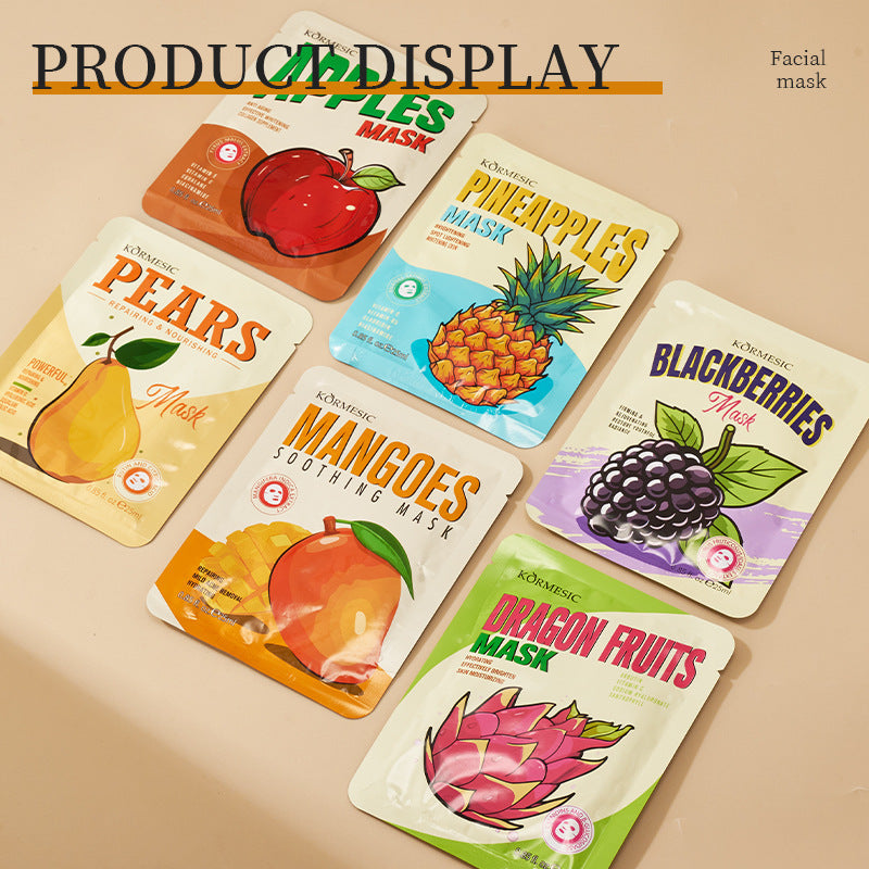 Fruit Extract Face Mask Set – Hydrating, Brightening & Anti-Aging Sheet Masks (12 Varieties)