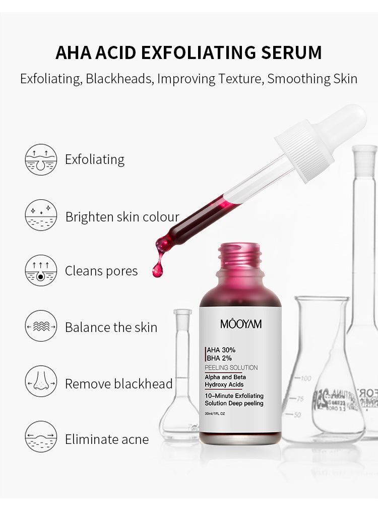 AHA 30% + BHA 2% Peeling Solution | Exfoliating Face Serum for Brighter, Smoother Skin