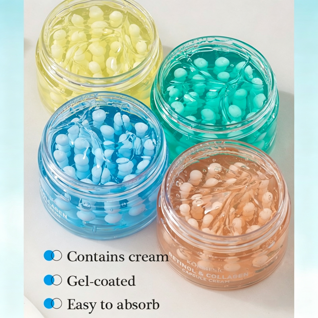 Premium Capsule Face Cream Hydrating Moisturizer – Collagen, Retinol, Hyaluronic Acid & Centella Asiatica