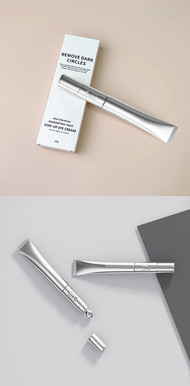 Mini Vibration Hexapeptide Eye Cream – Dark Circles, Eye Bags & Fine Lines | Wholesale OEM