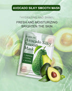 Natural Plant Extract Sheet Face Mask Set – Cucumber, Aloe & Avocado | Deep Cleansing & Hydrating