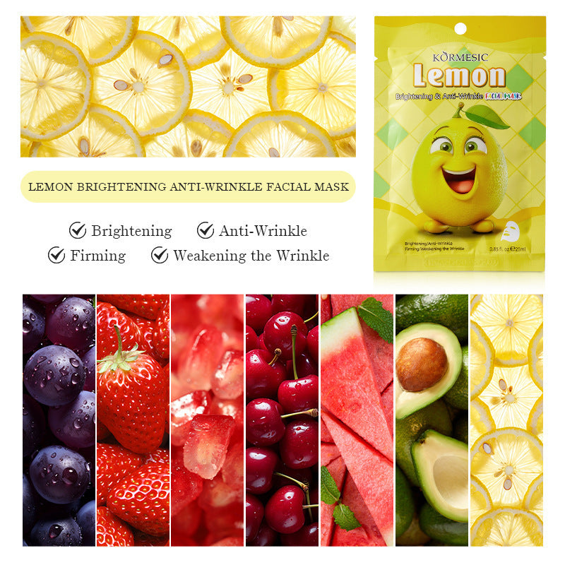 Fruit Extract Face Mask Set – Hydrating, Brightening & Anti-Aging Sheet Masks (12 Varieties)