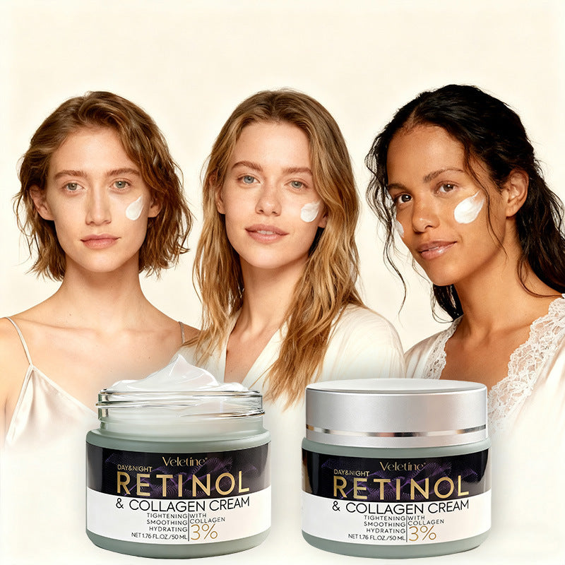 Face Cream with Retinol & Collagen Tightening, Smoothing, Hydrating Skincare Anti Aging Moisturizer