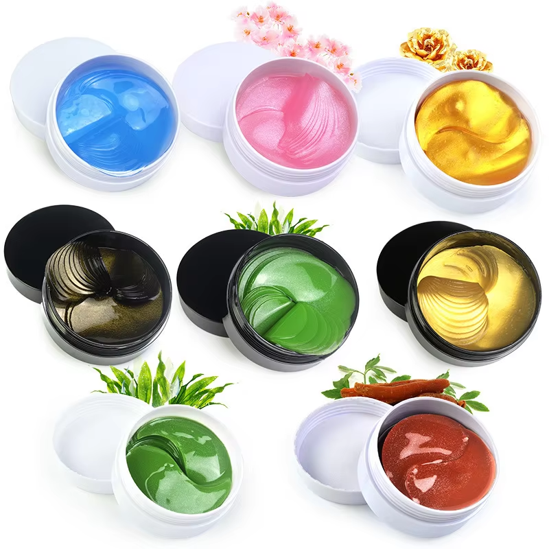 Unlabeled Eye Masks with Seaweed & Gold for Firming and Reducing Fine Lines – Moisturizing and Hydrating Eye Patches
