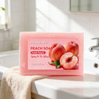 Peach Soap Bar | Gentle Moisturizing Bath Soap for Face & Body | Sweet Fruity Scent | 100g