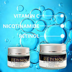 Face Cream with Retinol & Collagen Tightening, Smoothing, Hydrating Skincare Anti Aging Moisturizer