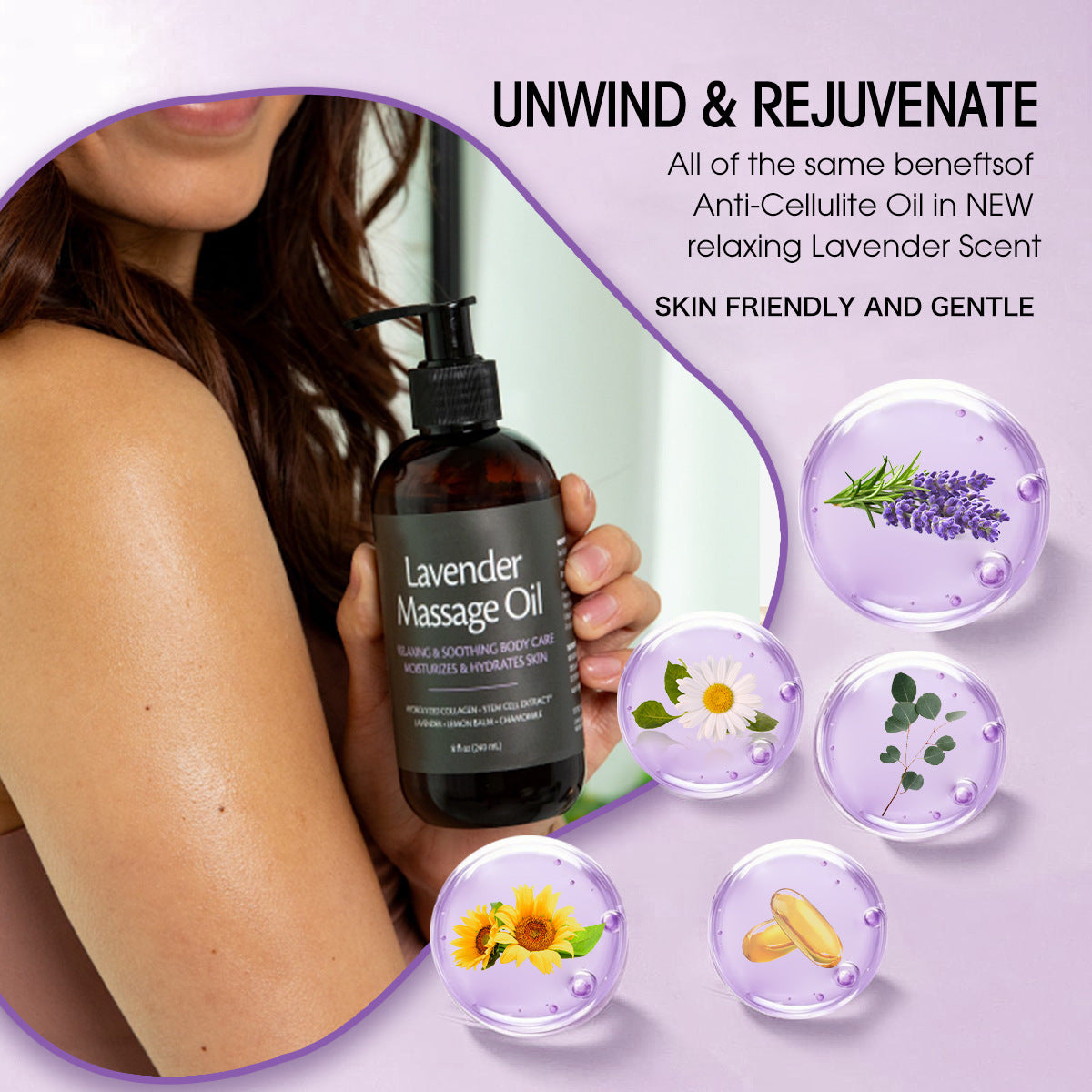 Premium Botanical Massage Oil Collection | Anti-Cellulite & Aromatherapy