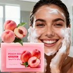 Peach Soap Bar | Gentle Moisturizing Bath Soap for Face & Body | Sweet Fruity Scent | 100g