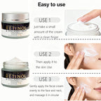 Face Cream with Retinol & Collagen Tightening, Smoothing, Hydrating Skincare Anti Aging Moisturizer