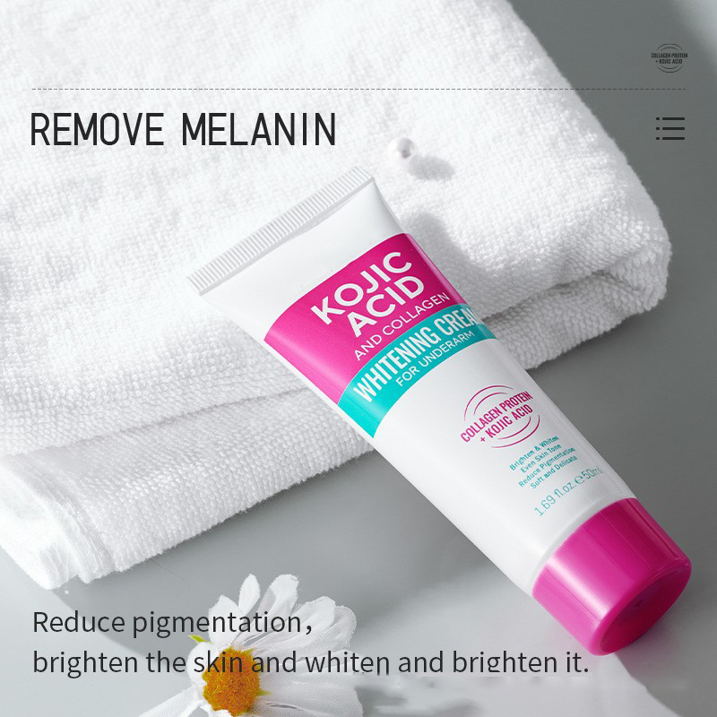 Kojic Acid Whitening Cream for Underarm Knees and Elbows with Collagen Dark Spot Remover Moisturize and Brighten the Skin