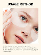 Unlabeled Eye Masks with Seaweed & Gold for Firming and Reducing Fine Lines – Moisturizing and Hydrating Eye Patches