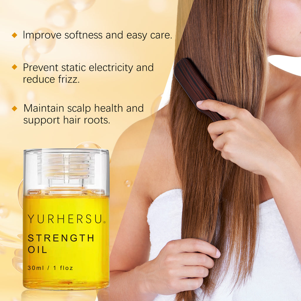 Strength Hair Oil 30ml | Lightweight Nourishing Serum for Dry & Frizzy Hair