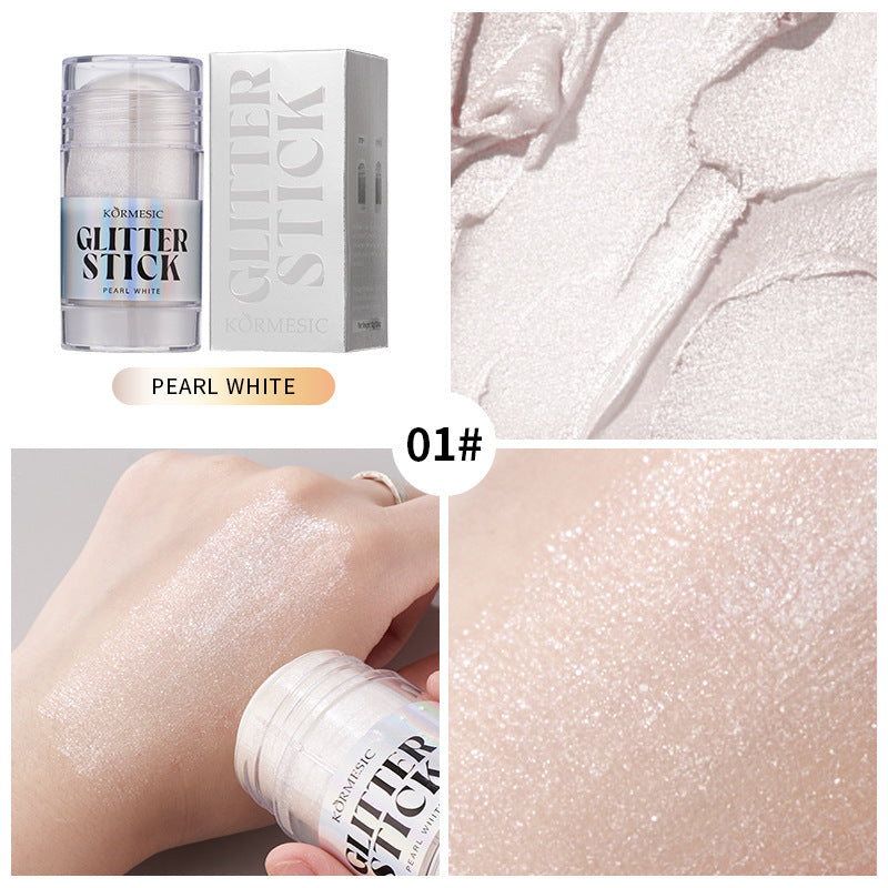 Micronized Shimmer Highlighter Stick – 3 Luxurious Shades | Waterproof & Long-Lasting