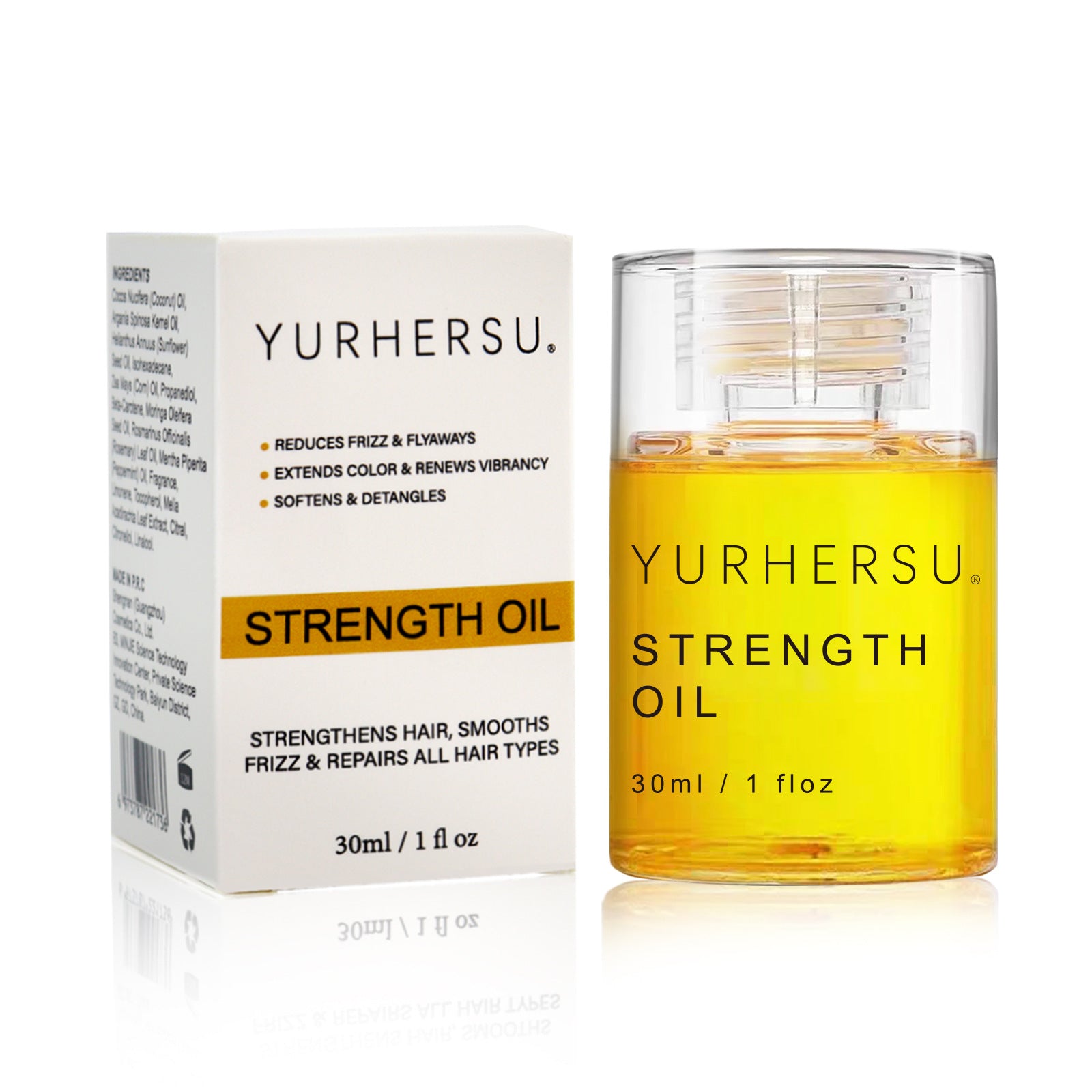 Strength Hair Oil 30ml | Lightweight Nourishing Serum for Dry & Frizzy Hair