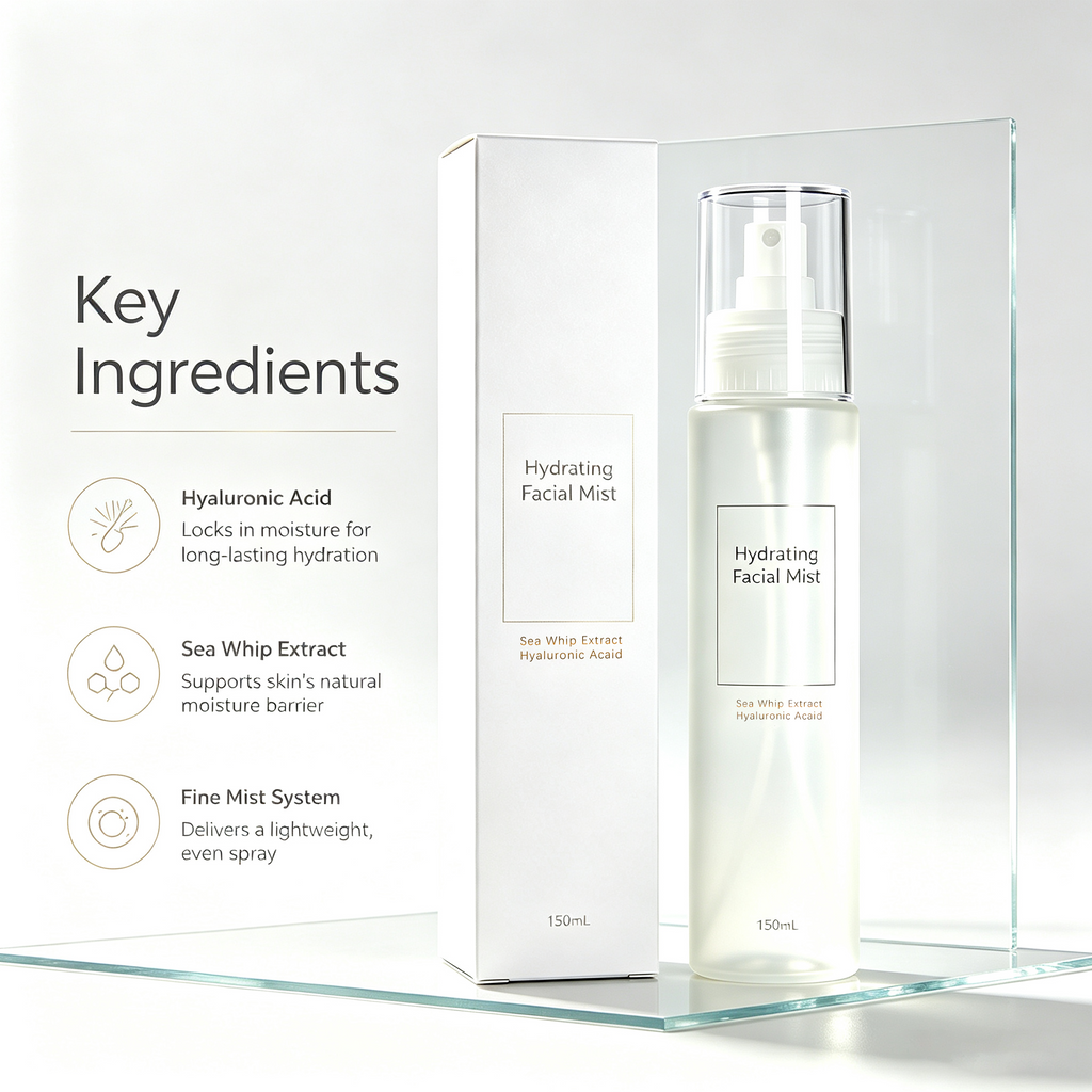 Hydrating Facial Mist with Hyaluronic Acid & Sea Whip Extract - 150ml