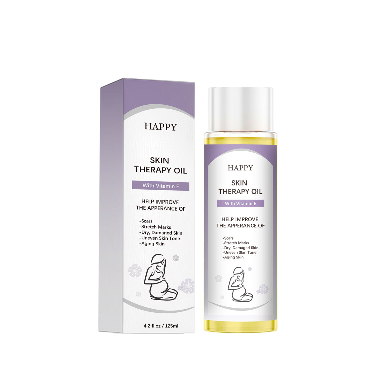 Vitamin E Skin Therapy Oil for Scars, Stretch Marks & Dry Skin - 125ml / 4.2 fl oz