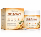 Ginger Hot Cream – Warming Body Massage Cream with Natural Ginger Extract | Relaxing Skin Care Moisturizer