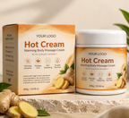 Ginger Hot Cream – Warming Body Massage Cream with Natural Ginger Extract | Relaxing Skin Care Moisturizer