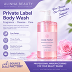 Rose Peony Fragrance Body Wash – Private Label OEM/ODM