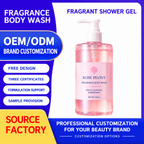 Rose Peony Fragrance Body Wash – Private Label OEM/ODM
