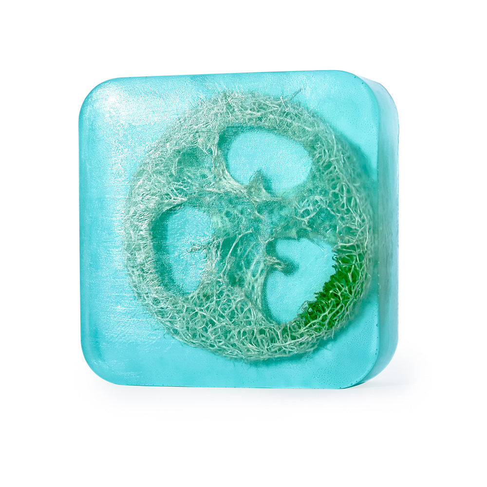 Handmade Soap Bar with Organic Ocean Loofah Oil Control Acne Treatment Revitalizes Skin for Face and Body