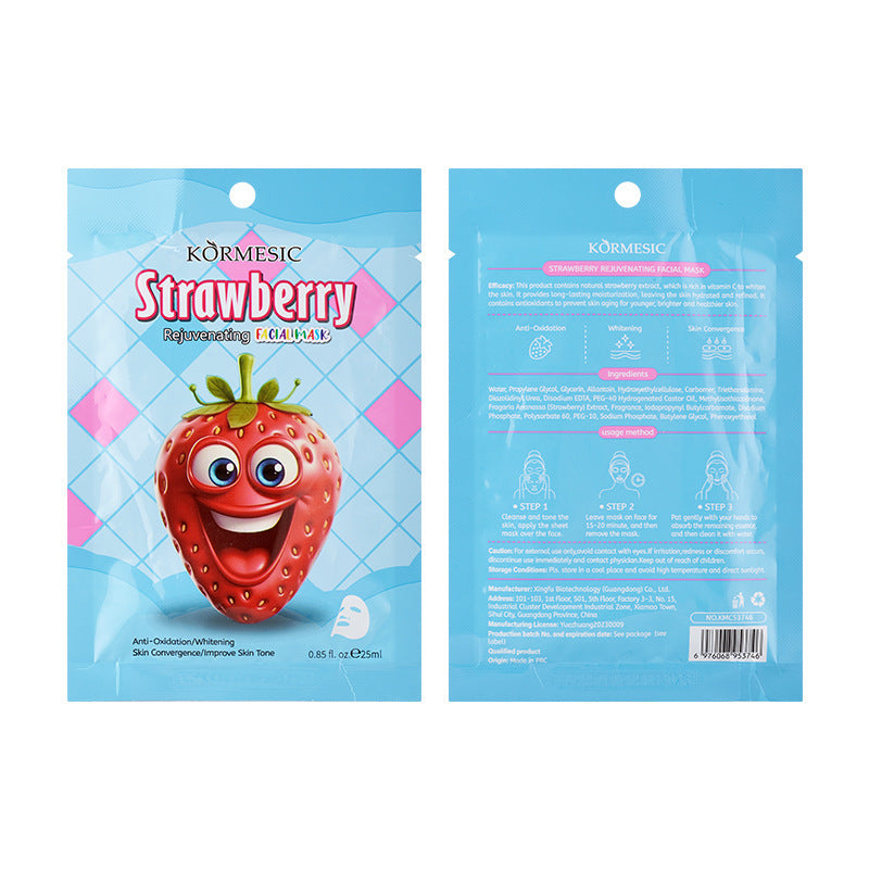 Fruit Extract Face Mask Set – Hydrating, Brightening & Anti-Aging Sheet Masks (12 Varieties)