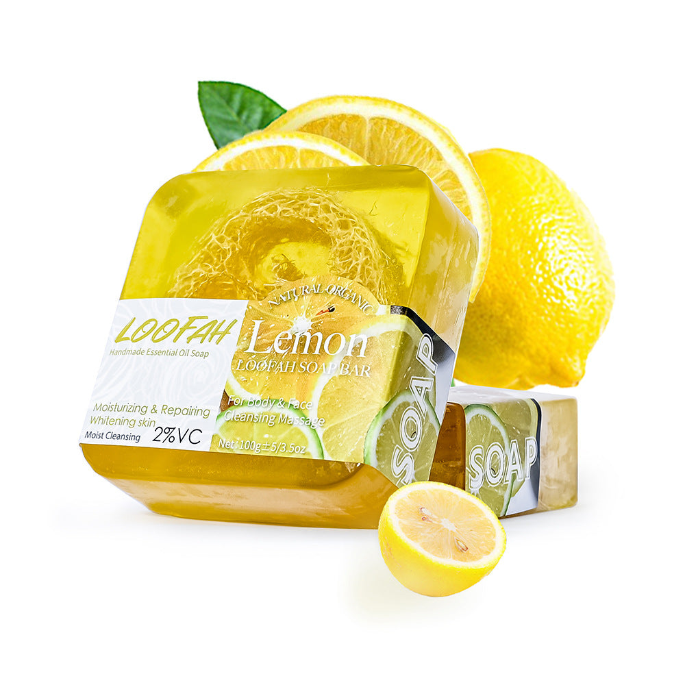 Handmade Soap Bar with Organic Ocean Loofah Oil Control Acne Treatment Revitalizes Skin for Face and Body