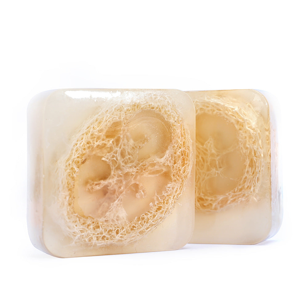 Handmade Soap Bar with Organic Ocean Loofah Oil Control Acne Treatment Revitalizes Skin for Face and Body